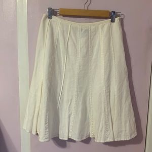 Linen a-line skirt